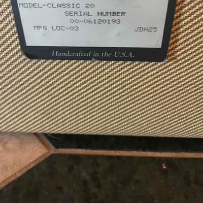Peavey Classic 20 15-Watt 1x10" Guitar Combo 1990s - Tweed image 5