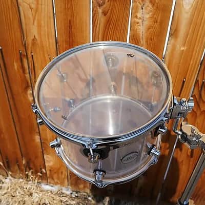DW Design Series 9" x 12" Clear Acrylic Tom w/ STM Mount & Bracket | 12" Tom image 3