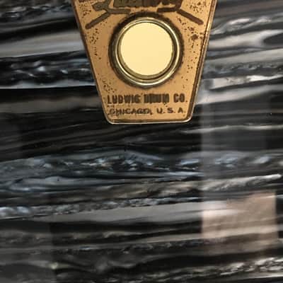 Ludwig Ringo, Original 1964, 22,13,16, 5.5x14, Black Oyster Pearl. Wow! image 4