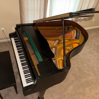 Schimmel Parlor Grand Piano 1970 - Ebony Satin image 1