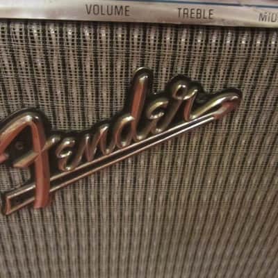 1971 Fender Twin Reverb Silverface w/ Footswitch image 3