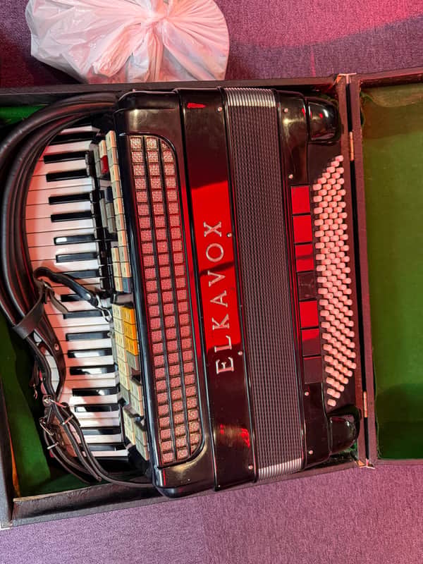Elkavox F3 120 Bass Electronic Piano Accordion & Sound Module Setup image 1