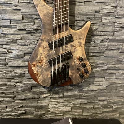 Ibanez EHB 150 5 String Multi Scale - Black Ice Flat image 2