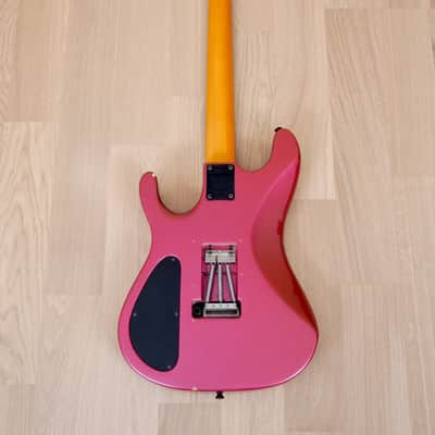 1980s Kramer Nightswan Vintage Electric Guitar Metallic Pink, Vivian Campbell, ESP image 3
