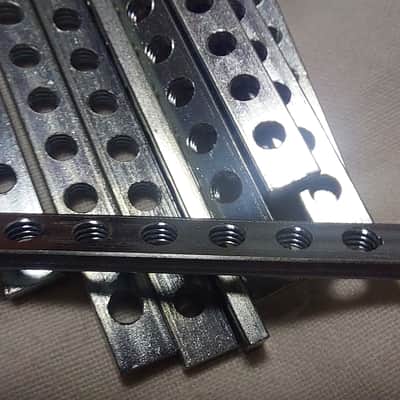 2 x 56hp / M3 (3mm) Eurorack Threaded Nut Strips (Pair) image 6