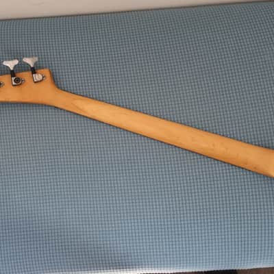 Vintage Bass Guitar Project Cracked Neck Charvette by Charvelle Jackson P Bass Purple Low Serial Number #137 Lots of High Quality Parts Nut Tuners Bridge Pick Ups Loaded Working Body Frets Electronics Neck Plate Hair Heavy Metal image 13