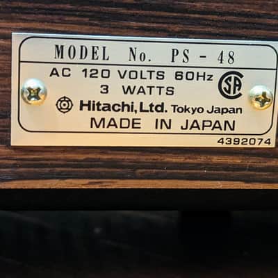 Hitachi PS-48 Direct Drive Semi Automatic Turntable/ Near Mint/ Fully Serviced, Re-Capped & Tested/ Free Shipping image 21