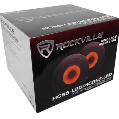 Pair Rockville HC85-LED 8" 700 Watt In-Ceiling Home Theater Speakers w/ Red LED image 11
