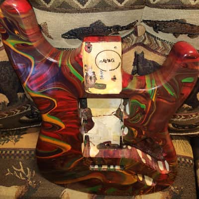 Hand Painted Stratocaster Style Body New Unscathed image 5