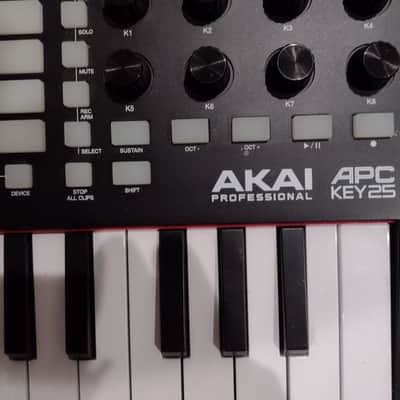 Akai APC Key 25 MKII MIDI Controller 2023 - Present - Black - With Red USB Cable image 4