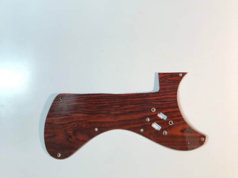 Vintage Teisco Zenon Kawai Aria MIJ 3-Ply Pickguard - Simulated Wood image 1