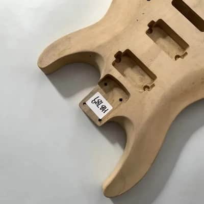 Unfinished Basswood Guitar HH Body image 3