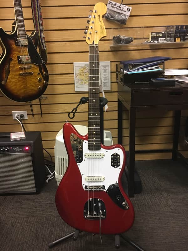 Squier Jaguar Candy Apple Red image 1