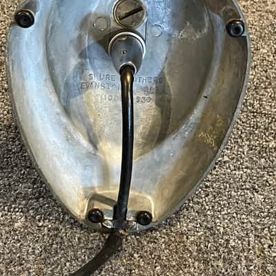 Shure 520SL Microphone Green Bullet on s-36 Stand with Squeeze on off switch 1950’s - Green image 9
