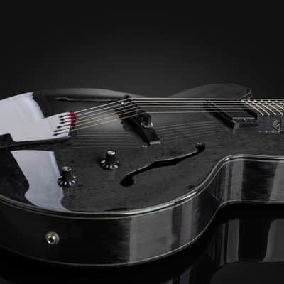 Fibertone DRC hollow body 2019 unidirectional natural carbon fiber image 7