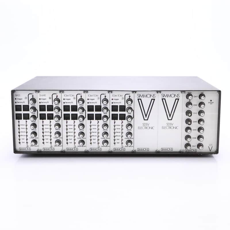 Simmons SDSV Electronic Analog Modular Drum Synthesizer w/ XLR Cables #50522 image 1