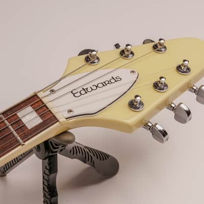 ESP Edwards E-FV-120D Vintage White 2014 MIJ Flying V – Seymour Duncan SH-1 / SH-4 image 6
