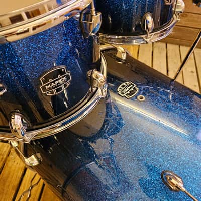 Drum Kit Acoustic Mapex Armory, Photon Blue Inc Snare Drum USED! RKPHT010826 image 4