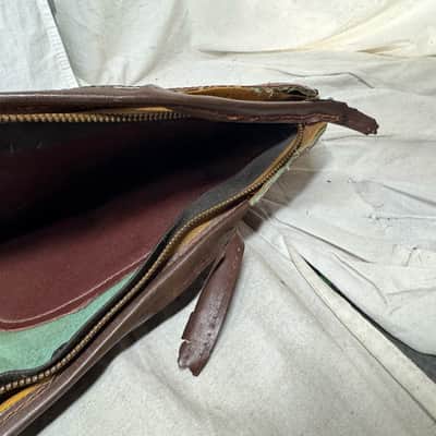 Artistic Products Company (Victoria) Vintage Plasti-Leather (Leather/Vinyl) Gig Bag 1950s - Brown image 17