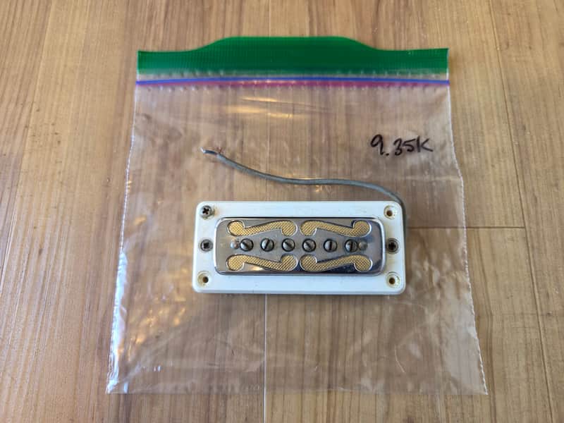 Vintage 1960's DeArmond Mustache Gold Foil Electric Guitar Pickup w/ Ring for Harmony Rocket! image 1