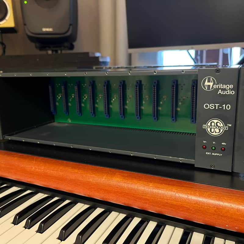 2010s Heritage Audio OST-10 10-Slot 500 Series Rack Blue