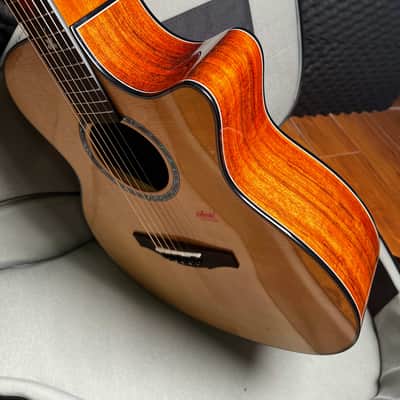 Kepma F2 Solid Top Acoustic Guitar with gig bag image 19
