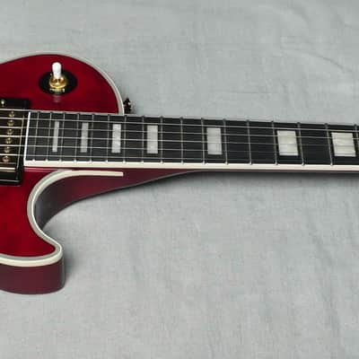 Epiphone Alex Lifeson Les Paul Custom Axcess Quilt - Ruby image 9
