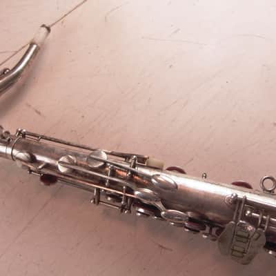 Tenorsaxophon Amati  classic deluxe 60er - silber mit Mundstück & Ersatzteilen image 8