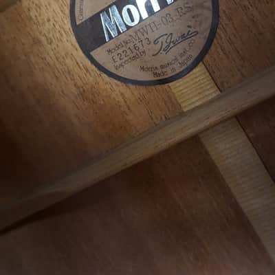 Morris MWH-03-RS MIJ Dreadnought Acoustic Guitar w/ Hard Case image 10