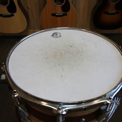 Pork Pie USA Custom Maple Snare Drum 14x6.5 in. - Brandied Peach w/ Mahogany Stripe image 5