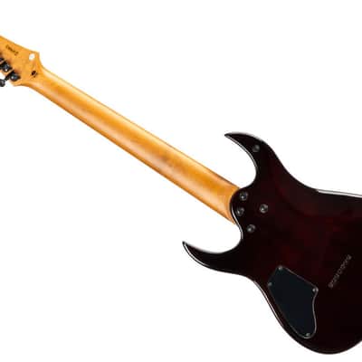 Spira S-457 TRD Double Cutaway Roasted Poplar Flamed Maple Top Canadian Roasted Maple Neck 6-String Electric Guitar image 4