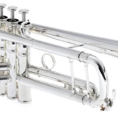Yamaha YTR-8345II Xeno Professional Bb Trumpet - Large Bore - Gold Brass Bell - Silver Plated (YTR8345IIGSd1) image 1