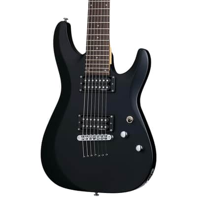 Schecter C-7 Deluxe 7-String Electric Guitar Rosewood Fretboard Satin Black image 1