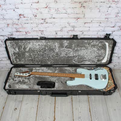 Balaguer - Guitars Goliath Classic HS Electric Bass Sky Blue w/HSC USED image 9