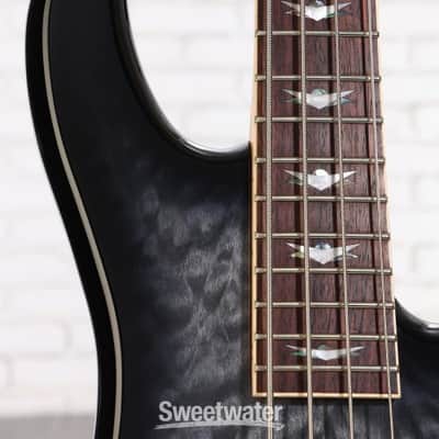 Schecter Stiletto Extreme-4 Bass Guitar - See-Thru Black (STEX4SBKd1) image 4