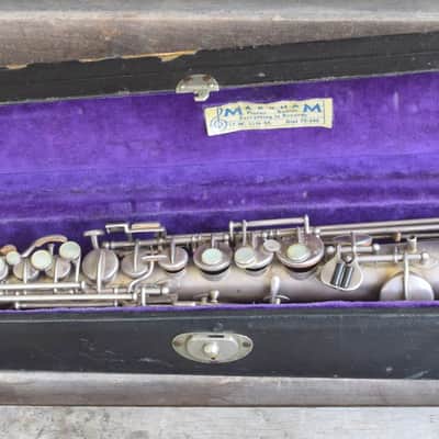 Buescher True Tone Soprano 1924 Silver Plated Sax Bild 1