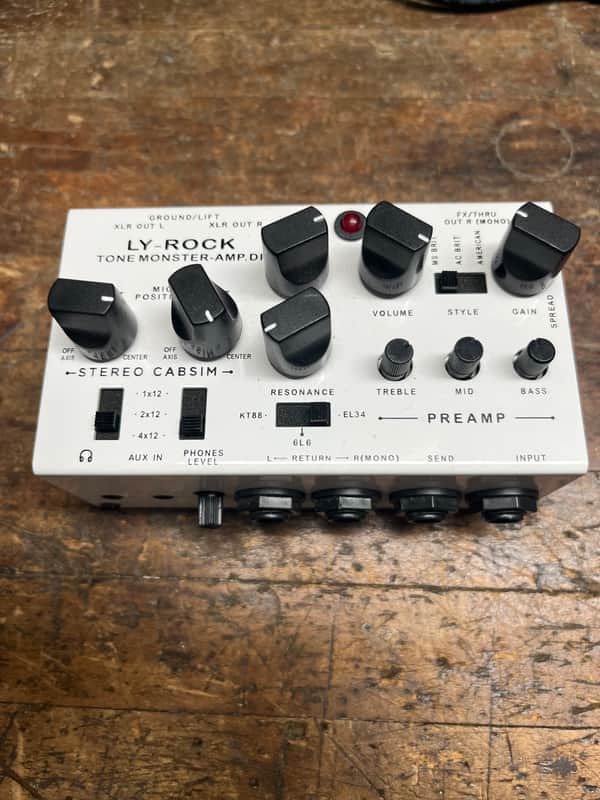 Used Ly Rock Tone Monster Amp DI Guitar Effects Pedal Ly Rock