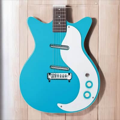 Danelectro'59M- Nos+ Double Cutaway Baby Come Back Blue New, D59M-PLUS-BCB image 1