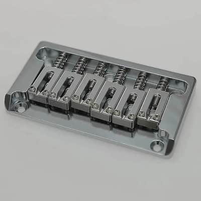 All Brass 52.5MM Guitar Strat Tele Style Fixed Hardtail Bridge image 1