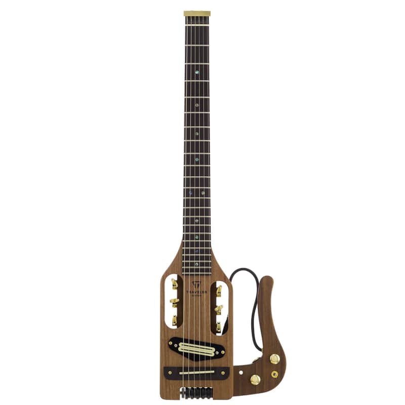 Traveler Pro-Series Deluxe Mahogany Pro Electric Travel Guitar w/ Gigbag image 1