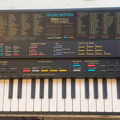 Yamaha PSS-580 80s Portasound FM MIDI keyboard digital synth