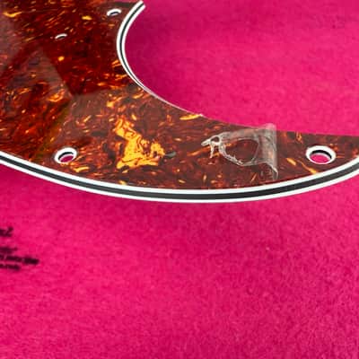 General Vintage Tone 1962 PB Pickguard - top Celluloid red tortoise - 4 Ply - 13 Hole - Correct vintage  - Fits image 8