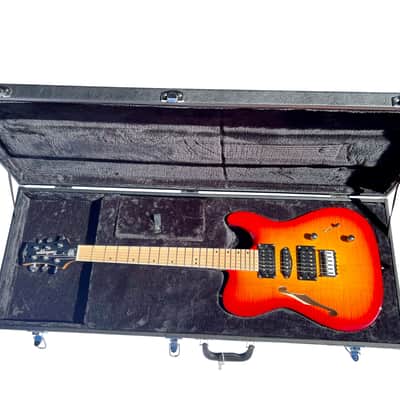 BootLegger Guitar Rye Memphis 2023 - HSH - Coil Split - Cherry Honey Burst - Case - Tele Style image 3