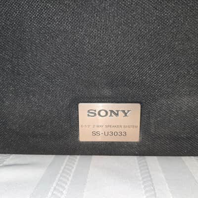 Sony SS-U3033 Bookshelf Speakers HiFi Stereo Left Right Home Audio Black Grills image 4