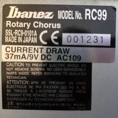 Ibanez RC99 Rotary Chorus 1990s - Black image 2