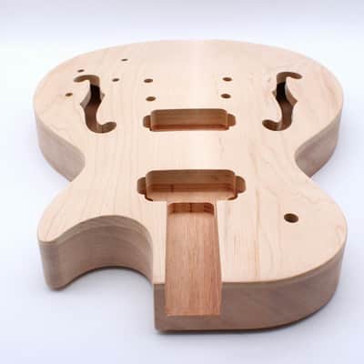 Mahogany Guitar Body Semi Hollow Guitar DIY Electric Guitar Body image 3