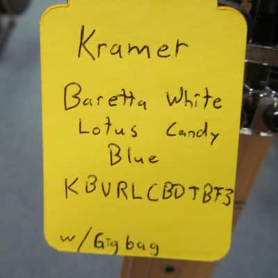 Kramer Baretta Custom Graphics 2021 - White Lotus Candy Blue *FREE SHIPPING image 10