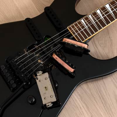 1990s Grover Jackson Soloist Standard SSH Neck Through Guitar Metallic Black, Japan image 14