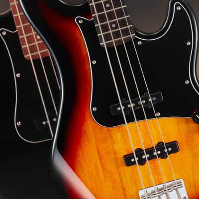 Cort GB34JJ 3TS | GB Series Bass Guitar, 3 Tone Sunburst. New with Full Warranty! image 2