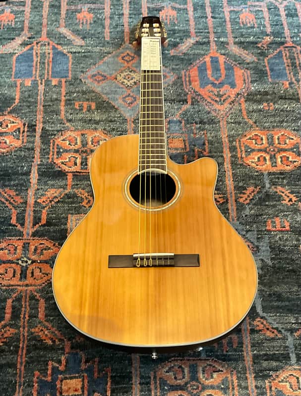 Ovation Celebrity Traditional CS24C-4 Classic Nylon A/E Guitar Natural w/Bag image 1